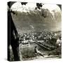 Innsbruck and the Bavarian Alps, Tyrol, Austria-Underwood & Underwood-Stretched Canvas