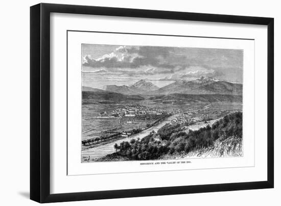 Innsbruck and the Valley of the River Inn, Austria, 1879-C Laplante-Framed Giclee Print