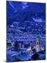 Innsbruck at Night, Austria-Walter Bibikow-Mounted Premium Photographic Print