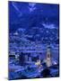 Innsbruck at Night, Austria-Walter Bibikow-Mounted Photographic Print