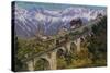 Innsbruck - Funicular Railway and Viaduct. Postcard Sent in 1913-Austrian Photographer-Stretched Canvas