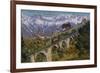 Innsbruck - Funicular Railway and Viaduct. Postcard Sent in 1913-Austrian Photographer-Framed Giclee Print