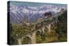 Innsbruck - Funicular Railway and Viaduct. Postcard Sent in 1913-Austrian Photographer-Stretched Canvas