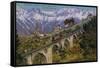 Innsbruck - Funicular Railway and Viaduct. Postcard Sent in 1913-Austrian Photographer-Framed Stretched Canvas
