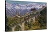 Innsbruck - Funicular Railway and Viaduct. Postcard Sent in 1913-Austrian Photographer-Stretched Canvas