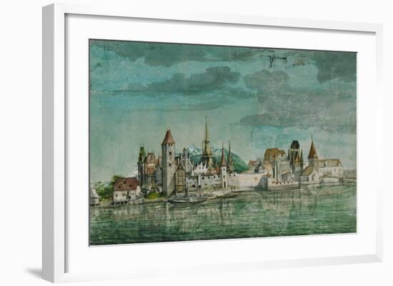 Innsbruck Seen Across the River Inn, 1495-Albrecht Dürer-Framed Giclee Print