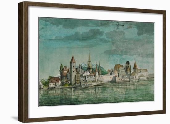 Innsbruck Seen Across the River Inn, 1495-Albrecht Dürer-Framed Giclee Print