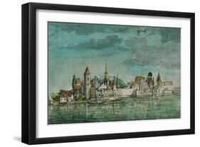 Innsbruck Seen Across the River Inn, 1495-Albrecht Dürer-Framed Giclee Print