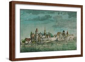 Innsbruck Seen Across the River Inn, 1495-Albrecht Dürer-Framed Giclee Print