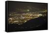 Innsbruck Seen at Night from Salfeins-Niki Haselwanter-Framed Stretched Canvas