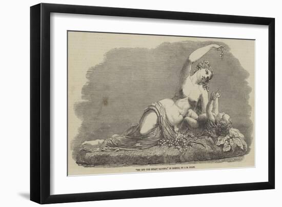 Ino and the Infant Bacchus, in Marble-null-Framed Giclee Print