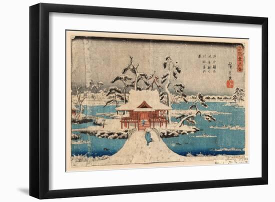 Inokashira No Ike Benzaiten No Yashiro-Utagawa Hiroshige-Framed Giclee Print