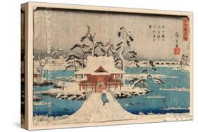 Inokashira No Ike Benzaiten No Yashiro-Utagawa Hiroshige-Stretched Canvas