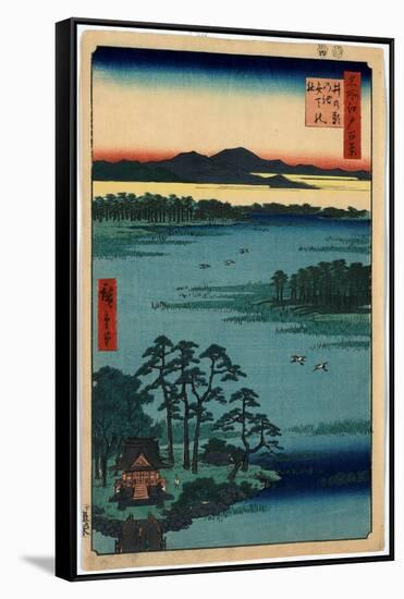 Inokashiranoike Benten No Yashiro-Utagawa Hiroshige-Framed Stretched Canvas