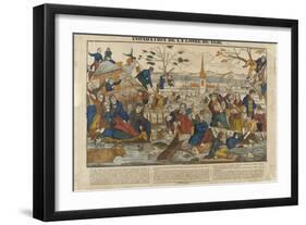 Inondation de la Loire en 1846-null-Framed Giclee Print