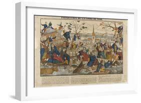 Inondation de la Loire en 1846-null-Framed Giclee Print