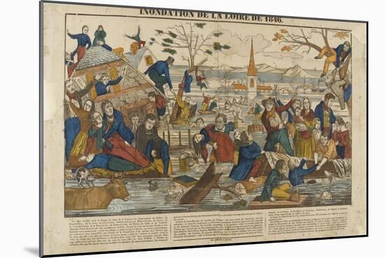 Inondation de la Loire en 1846-null-Mounted Giclee Print