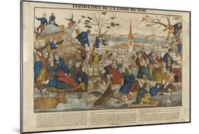Inondation de la Loire en 1846-null-Mounted Giclee Print