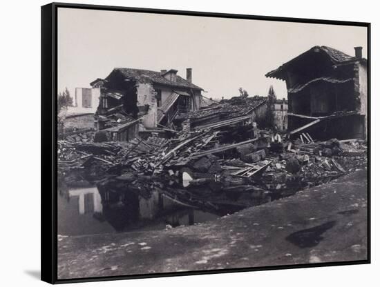 Inondations de 1856 à Lyon-Edouard Denis Baldus-Framed Stretched Canvas