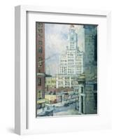 Inquirer Building, Philadelphia-Florence Doll Bradway-Framed Giclee Print