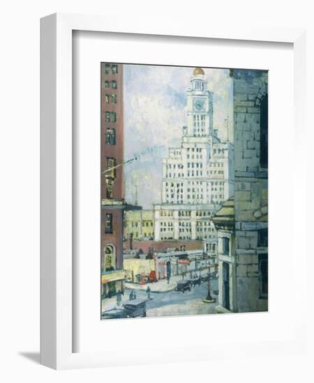 Inquirer Building, Philadelphia-Florence Doll Bradway-Framed Giclee Print