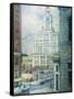 Inquirer Building, Philadelphia-Florence Doll Bradway-Framed Stretched Canvas