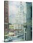 Inquirer Building, Philadelphia-Florence Doll Bradway-Stretched Canvas