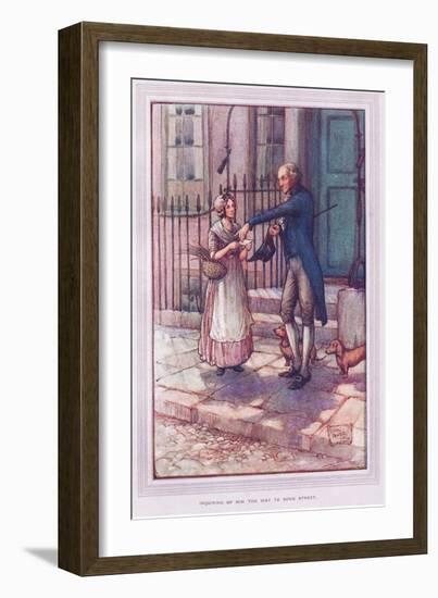 Inquiring of Him the Way to Some Street-Sybil Tawse-Framed Giclee Print