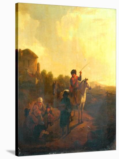 Inquiring The Way-Aelbert Cuyp-Stretched Canvas