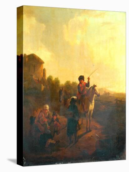 Inquiring The Way-Aelbert Cuyp-Stretched Canvas
