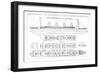 Inquiry into the Loss of the Titanic: Cross Sections of the Ship-null-Framed Giclee Print