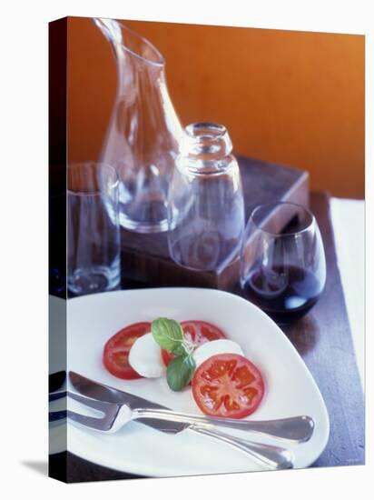 Insalata Caprese (Tomato with Mozzarella and Basil)-Alexandra Grablewski-Stretched Canvas