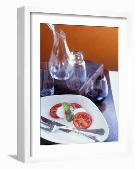 Insalata Caprese (Tomato with Mozzarella and Basil)-Alexandra Grablewski-Framed Photographic Print