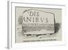 Inscribed Roman Stone, Found on Tower Hill-null-Framed Giclee Print