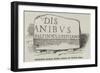 Inscribed Roman Stone, Found on Tower Hill-null-Framed Giclee Print