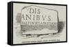 Inscribed Roman Stone, Found on Tower Hill-null-Framed Stretched Canvas