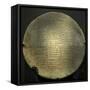 Inscripted Terracotta Disk of Yahdun-Lim, King of Mari-null-Framed Stretched Canvas