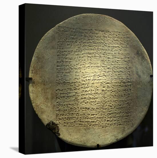 Inscripted Terracotta Disk of Yahdun-Lim, King of Mari-null-Stretched Canvas