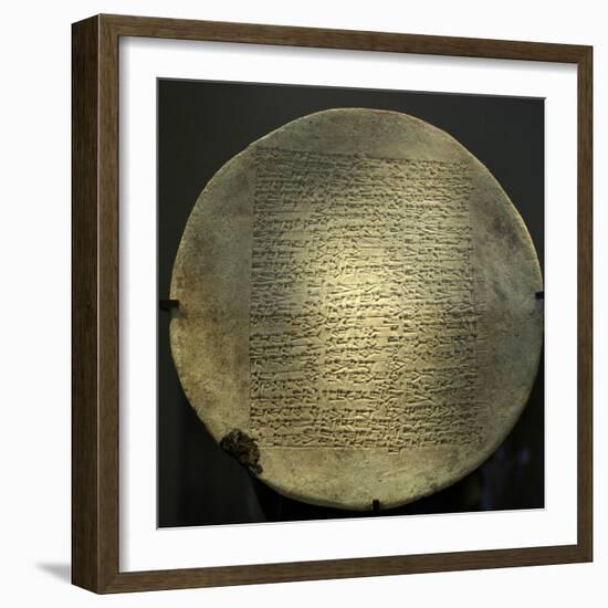 Inscripted Terracotta Disk of Yahdun-Lim, King of Mari-null-Framed Photographic Print