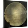 Inscripted Terracotta Disk of Yahdun-Lim, King of Mari-null-Mounted Photographic Print
