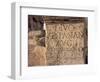 Inscription on Stone in the Great Court, Lebanon, Middle East-Fred Friberg-Framed Photographic Print