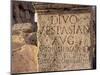 Inscription on Stone in the Great Court, Lebanon, Middle East-Fred Friberg-Mounted Photographic Print