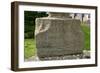 Inscription on the Base of a Plague Cross, Ross-On-Wye, Herefordshire-Peter Thompson-Framed Photographic Print