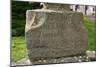 Inscription on the Base of a Plague Cross, Ross-On-Wye, Herefordshire-Peter Thompson-Mounted Photographic Print