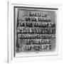 Inscription on the Monument to David Livingstone, Zambia, Africa, Late 19th or Early 20th Century-null-Framed Giclee Print