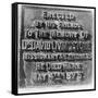 Inscription on the Monument to David Livingstone, Zambia, Africa, Late 19th or Early 20th Century-null-Framed Stretched Canvas