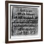 Inscription on the Monument to David Livingstone, Zambia, Africa, Late 19th or Early 20th Century-null-Framed Giclee Print