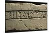 Inscription with Dedication to Deities, Detail of Celtic Alphabet, from Prestino, Como Province-null-Stretched Canvas