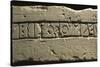 Inscription with Dedication to Deities, Detail of Celtic Alphabet, from Prestino, Como Province-null-Stretched Canvas