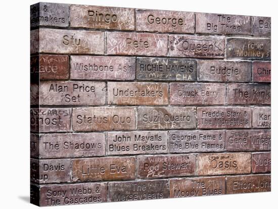 Inscriptions of Musicians and Bands; Mathew Street, Liverpool, England, Uk-Carlos Sanchez Pereyra-Stretched Canvas